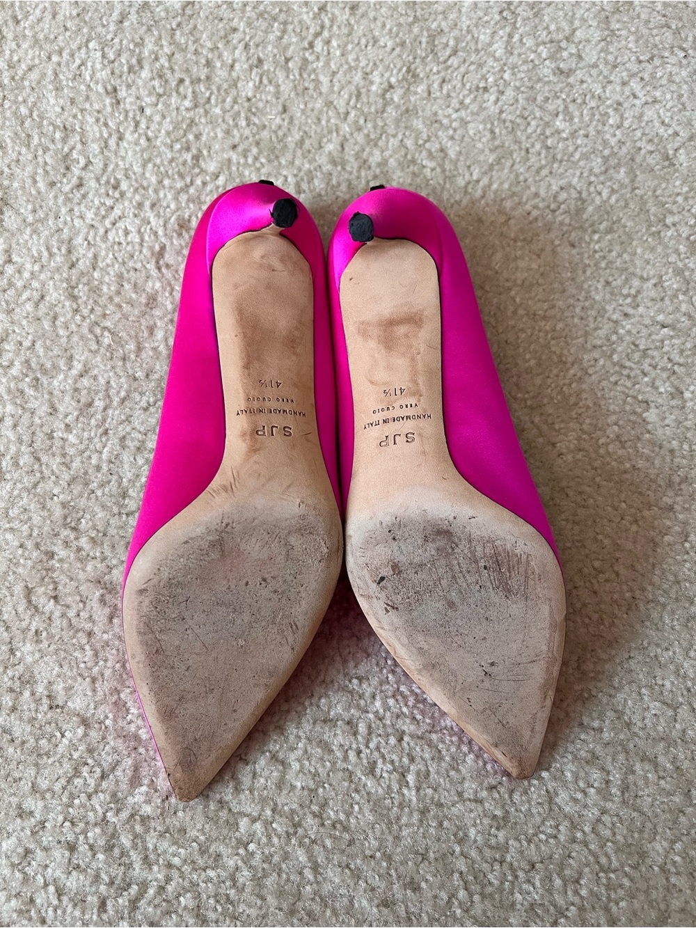 SJP by Sarah Jessica Parker Hot Pink Pointed-Toe Pumps - Picture 4 of 4